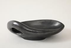 Jacques Blin Large Black Luster Jacques Blin Free Form Bowl France c 1950s signed - 4145383