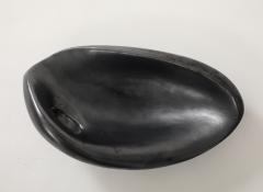 Jacques Blin Large Black Luster Jacques Blin Free Form Bowl France c 1950s signed - 4145392