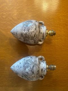 Jacques Blin Pair of ceramic sconces by Jacques Blin France 1960s - 3225311