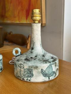 Jacques Blin Pair of ceramic table lamp by Jacques Blin France 1960s - 4312871