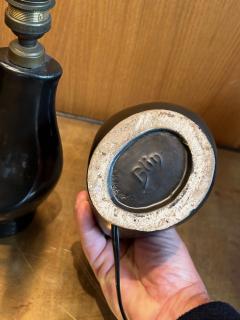 Jacques Blin Pair of ceramic table lamp by Jacques Blin France 1960s - 4573171