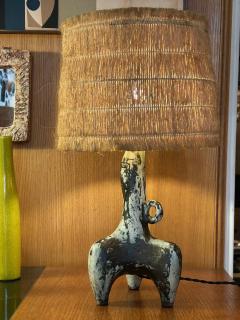 Jacques Blin Rare ceramic table lamp by Jacques Blin France 1960s - 4363603