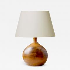 Jacques Blin Table Lamp in Textured Orange Carmel Tones by Jacques Blin - 3401482