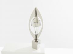 Jacques Charles Jacques Charles for Maison Charles Ogive nickel metal lamp 1965 - 4042672