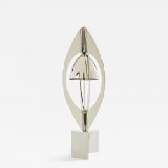 Jacques Charles Jacques Charles for Maison Charles Ogive nickel metal lamp 1965 - 4044009