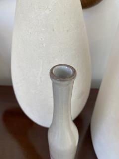 Jacques Dani Ruelland Jacques and Dani Ruelland French Ceramic Bottle in Gray to Lavender Bottle - 3113889