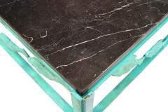 Jacques Dufresne French Modern Design Verdigris Bronze Coffee Table - 1379452