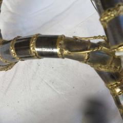 Jacques Duval Brasseur 1950 1970 Table has the Bronze Cicada Style Duval Brasseur Enlightening - 2475833