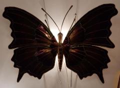 Jacques Duval Brasseur 1970 Sconce or Ceiling Light Butterfly DLG Duval Brasseur or Isabelle Faure - 2328214