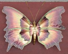 Jacques Duval Brasseur 1970 Sconce or Ceiling Light Butterfly DLG Duval Brasseur or Isabelle Faure - 2328223