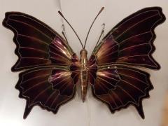 Jacques Duval Brasseur 1970 Sconce or Ceiling Light Butterfly DLG Duval Brasseur or Isabelle Faure - 2328235