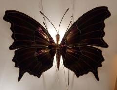 Jacques Duval Brasseur 1970 Sconce or Ceiling Light Butterfly DLG Duval Brasseur or Isabelle Faure - 2328241