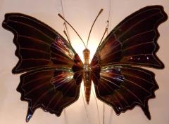 Jacques Duval Brasseur 1970 Sconce or Ceiling Light Butterfly DLG Duval Brasseur or Isabelle Faure - 2328243