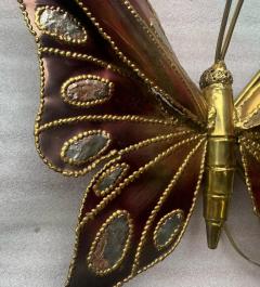 Jacques Duval Brasseur 1970 Wall Lamp or Ceiling Butterfly Enlightening Style Duval Brasseur or Faure - 3029447