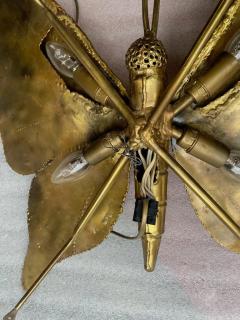 Jacques Duval Brasseur 1970 Wall Lamp or Ceiling Butterfly Enlightening Style Duval Brasseur or Faure - 3029454