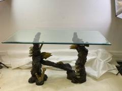 Jacques Duval Brasseur MODERN BRONZE SCULPTURAL SEA SCAPE CONSOLE TABLE - 1501143