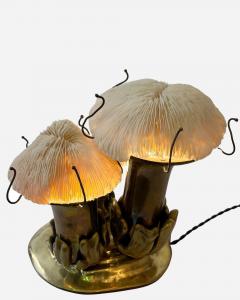 Jacques Duval Brasseur Mushroom table lamp by Jacques Duval Brasseur Paris France circa 1970 - 4158493