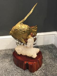 Jacques Duval Brasseur Quartz Crystal Fish Sculpture in the manner of Jacques Duval Brasseur - 445327