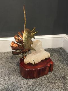 Jacques Duval Brasseur Quartz Crystal Fish Sculpture in the manner of Jacques Duval Brasseur - 445330