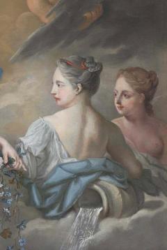 Jacques Francois Delyen A Magnificent Pair of Allegorical Paintings Aurora and Diana Night and Day  - 2307810