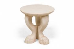 Jacques Garcia Jacques Garcia for Baker Furniture Company Le Lion White Stone End Side Table - 2787257