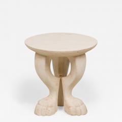 Jacques Garcia Jacques Garcia for Baker Furniture Company Le Lion White Stone End Side Table - 2789500