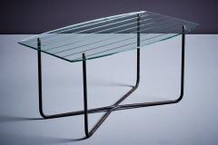 Jacques Hitier Jacques Hitier Coffee Table in Glass and Iron France 1950s - 3450226