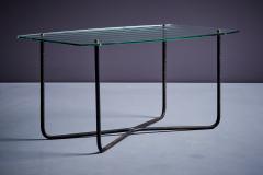 Jacques Hitier Jacques Hitier Coffee Table in Glass and Iron France 1950s - 3450233