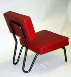 Jacques Hitier Pair of French Mid Century Modern Industrial Lounge Chairs Jacques Hitier 1955 - 1759609