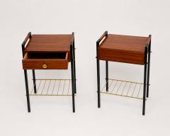 Jacques Hitier Pair of bedside tables attributed to Jacques Hitier France circa 1950 - 4709156