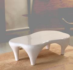 Jacques Jarrige Coffee Table in White Lacquer by Jacques Jarrige Toro  - 426342