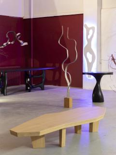 Jacques Jarrige Coffee table in Oak Nazca  - 4349095