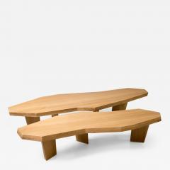 Jacques Jarrige Double Coffee Table in Oak by Jacques Jarrige - 403140