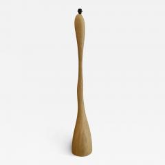 Jacques Jarrige Floor lamp Leda in brushed oak - 3458474