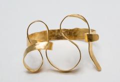 Jacques Jarrige Gold Plated Bracelet by Jacques Jarrige Meanders  - 236026