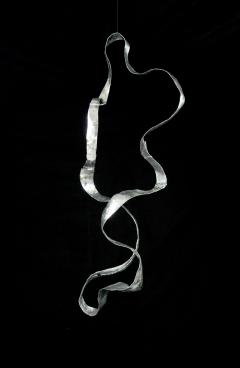 Jacques Jarrige Hanging Sculpture in hand hammered aluminum by Jacques Jarrige Waves  - 984539