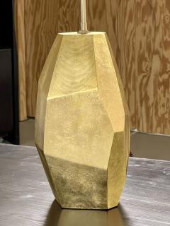 Jacques Jarrige Large gilded table lamp Nazca  - 3446991
