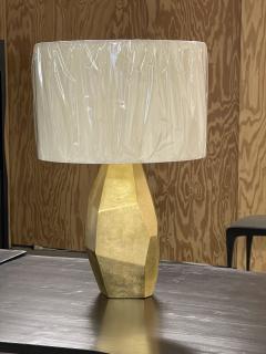 Jacques Jarrige Large gilded table lamp Nazca  - 3446992
