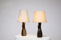 Jacques Jarrige Pair of Togo Bronze Lamps by Jacques Jarrige - 139770