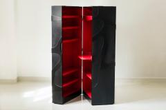 Jacques Jarrige Travelling Cabinet on Wheels with Shelves and Desk by Jacques Jarrige - 420368