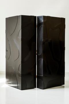 Jacques Jarrige Travelling Cabinet on Wheels with Shelves and Desk by Jacques Jarrige - 420374