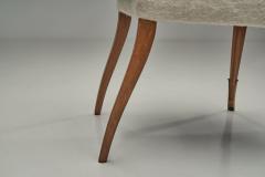 Jacques Lardin Bridge Style Armchairs in the manner of Jacques Lardin France ca 1940s - 4741317