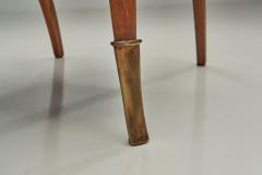 Jacques Lardin Bridge Style Armchairs in the manner of Jacques Lardin France ca 1940s - 4741318