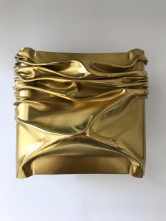Jacques Moniquet Pair of Brass Compression Sconces by Moniquet for Cheret Paris France 1970s - 886160