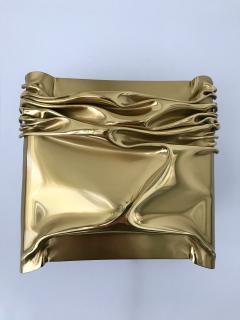 Jacques Moniquet Pair of Brass Compression Sconces by Moniquet for Cheret Paris France 1970s - 886164