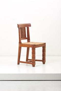 Jacques Mottheau Set of Six Wooden Chairs by Jacques Mottheau France 1930s - 1044963