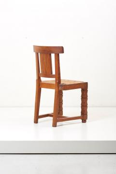 Jacques Mottheau Set of Six Wooden Chairs by Jacques Mottheau France 1930s - 1044964