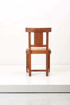 Jacques Mottheau Set of Six Wooden Chairs by Jacques Mottheau France 1930s - 1044965