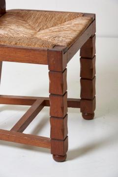 Jacques Mottheau Set of Six Wooden Chairs by Jacques Mottheau France 1930s - 1044970