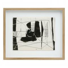 Jacques Nestle Abstract Black White Water Color by Jacques Nestle - 4243019